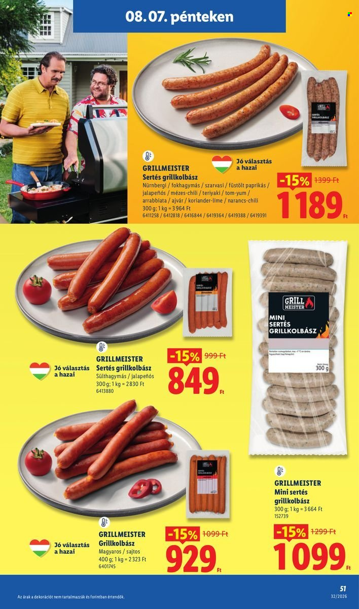 Lidl akciós újságok - 2026.08.06 - 2026.08.12. Oldal 51