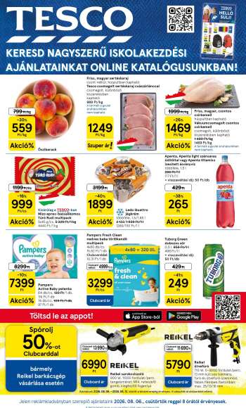 Újság TESCO - 2026.08.06 - 2026.08.12.