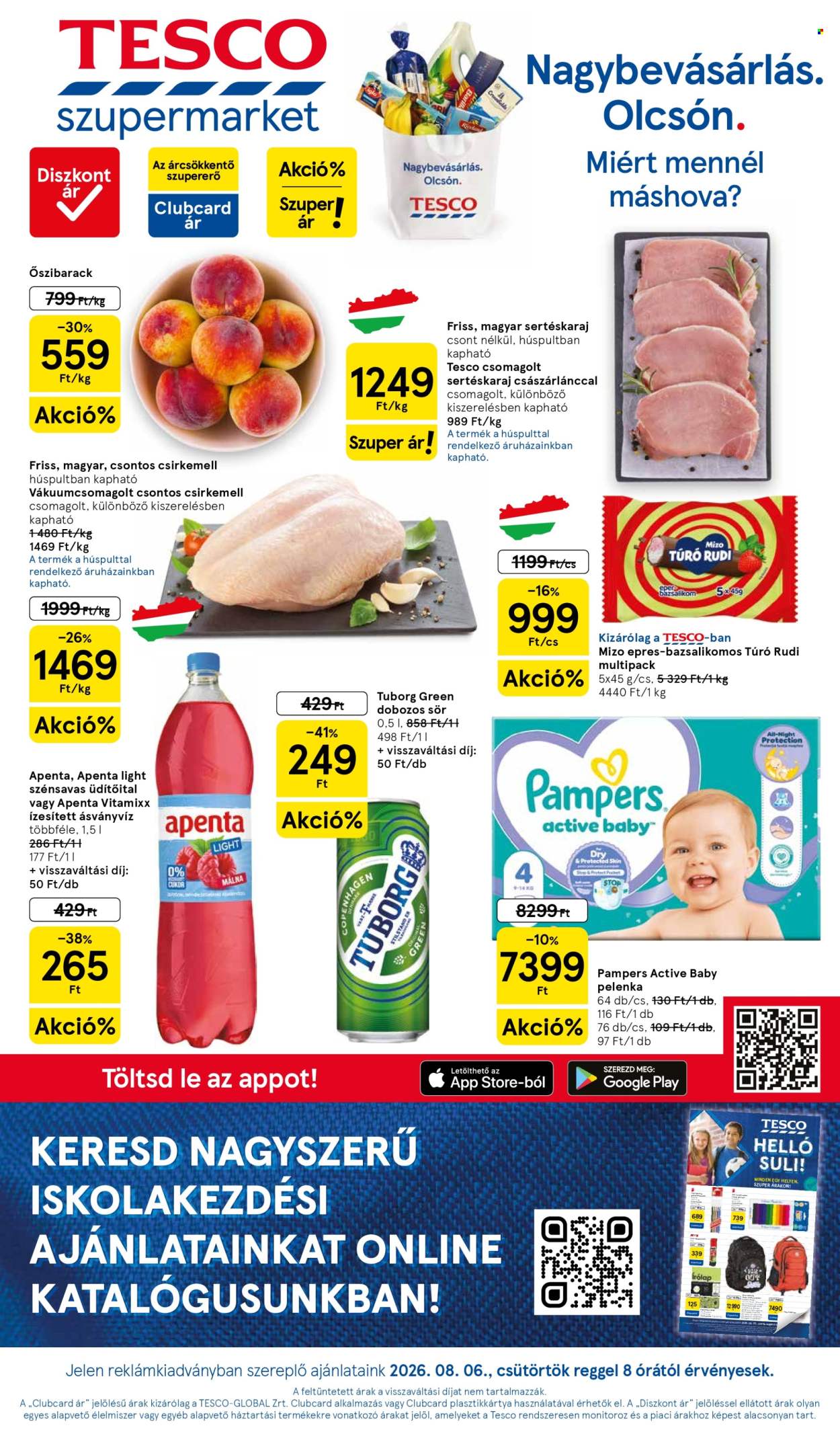TESCO akciós újságok - 2026.08.06 - 2026.08.12. Oldal 1