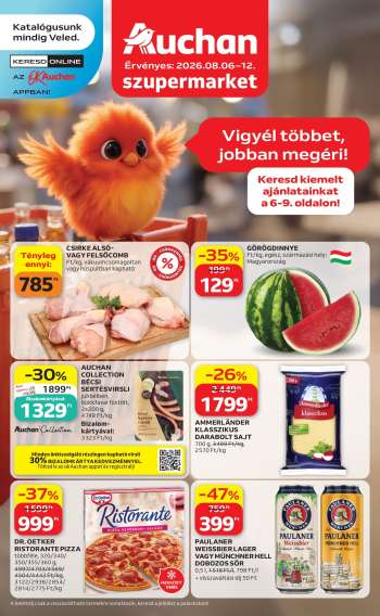 Újság Auchan - 2026.08.06 - 2026.08.12.