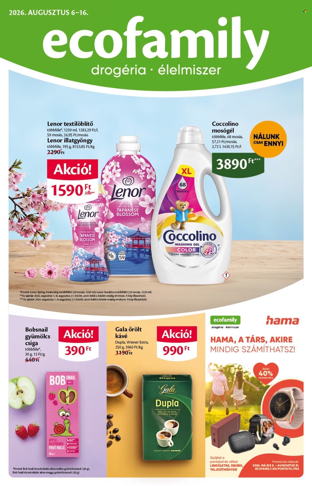 EcoFamily akciós újságok - 2026.08.06 - 2026.08.16. Oldal 1