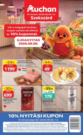 Újság Auchan - 2026.08.06 - 2026.08.12.