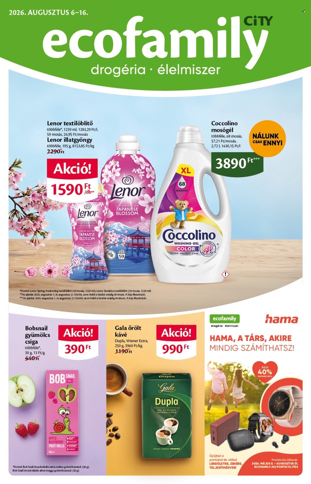 EcoFamily akciós újságok - 2026.08.06 - 2026.08.16. Oldal 1