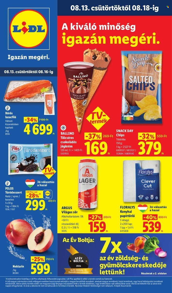Lidl akciós újságok - 2026.08.13 - 2026.08.18. Oldal 1