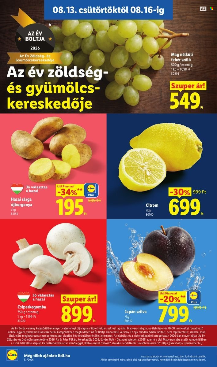 Lidl akciós újságok - 2026.08.13 - 2026.08.18. Oldal 4