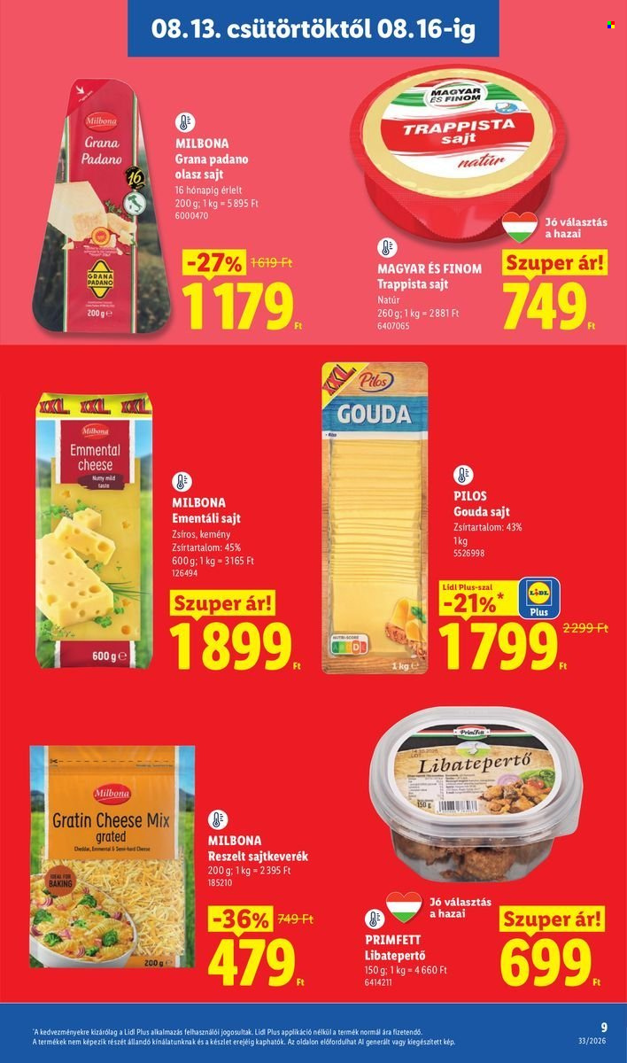 Lidl akciós újságok - 2026.08.13 - 2026.08.18. Oldal 9