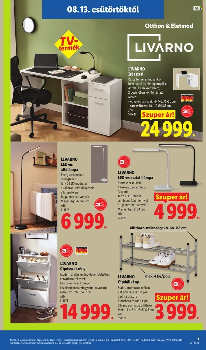 Lidl akciós újságok - 2026.08.13 - 2026.08.18. Oldal 5