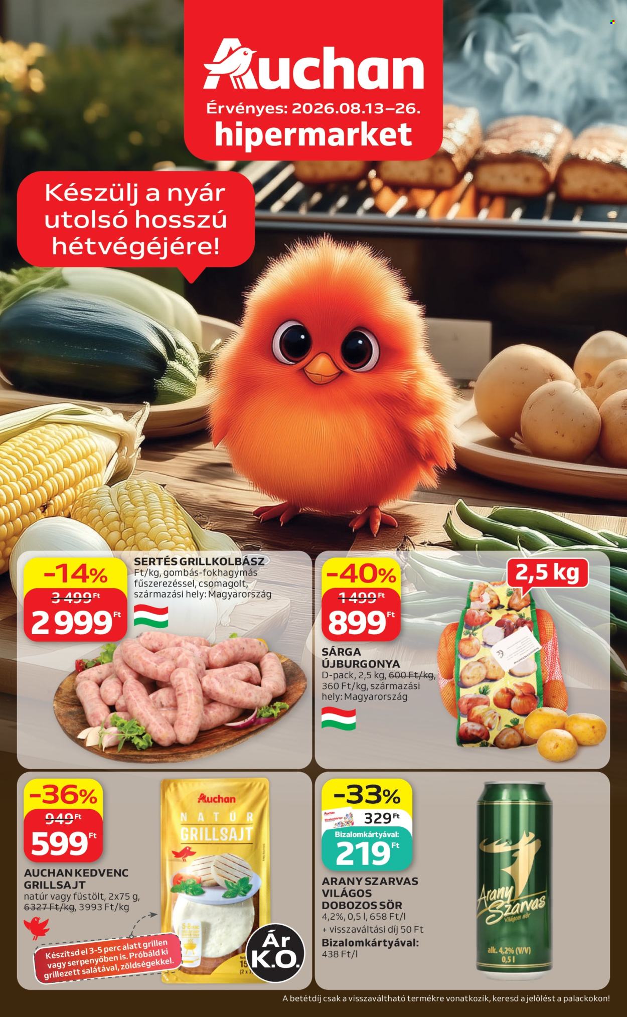 Auchan akciós újságok - 2026.08.13 - 2026.08.26. Oldal 1