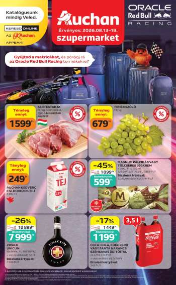 Újság Auchan - 2026.08.13 - 2026.08.19.