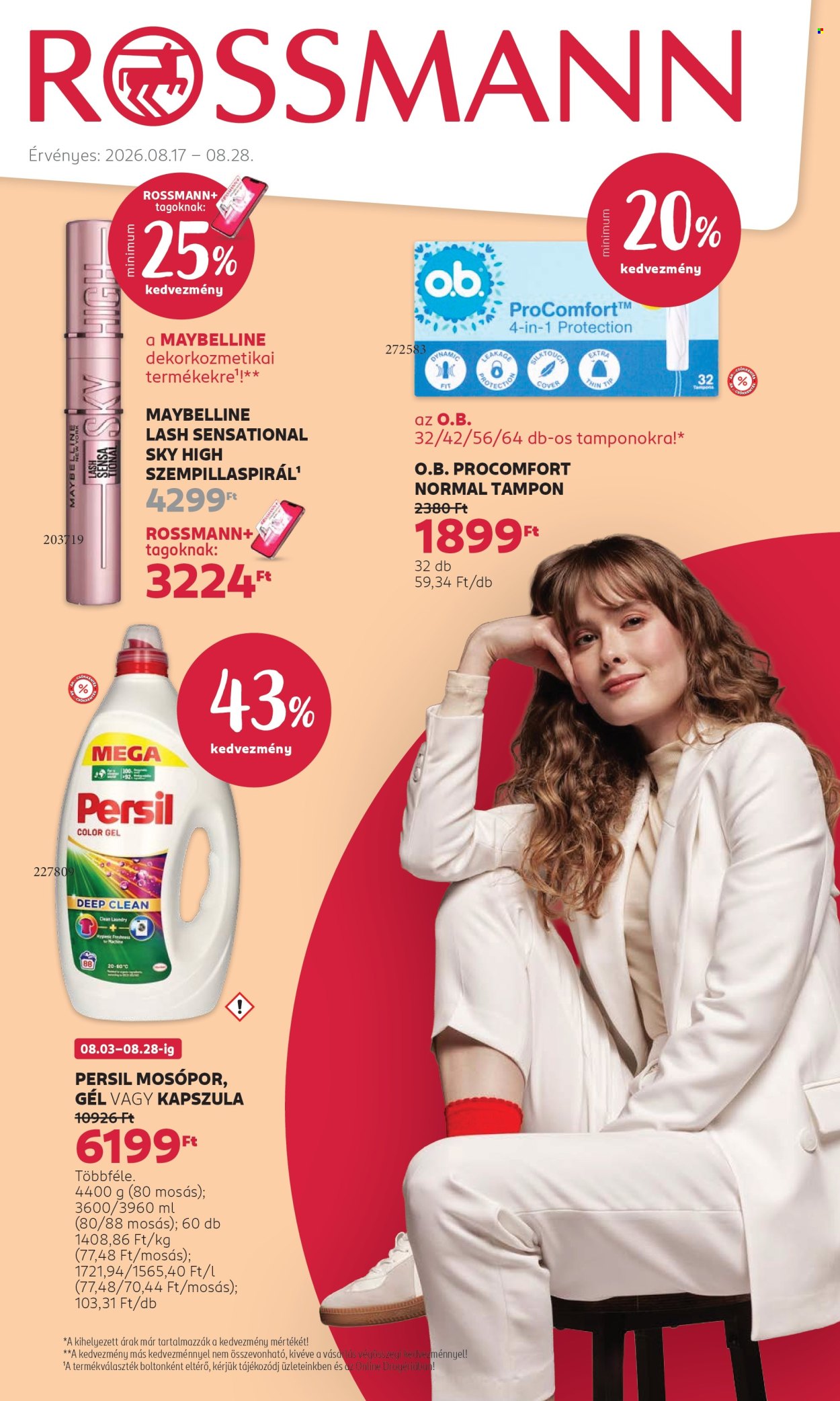 Rossmann akciós újságok - 2026.08.17 - 2026.08.28. Oldal 1