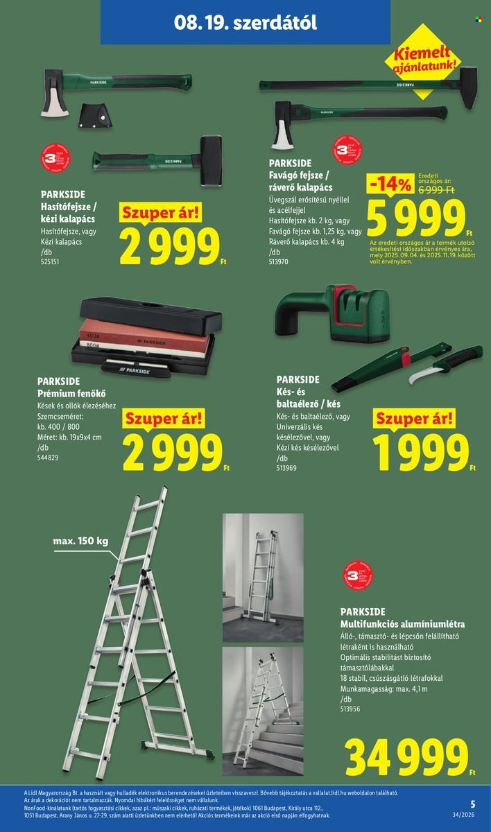 Lidl akciós újságok - 2026.08.19 - 2026.08.26. Oldal 5