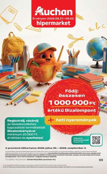 Újság Auchan - 2026.08.27 - 2026.09.02.