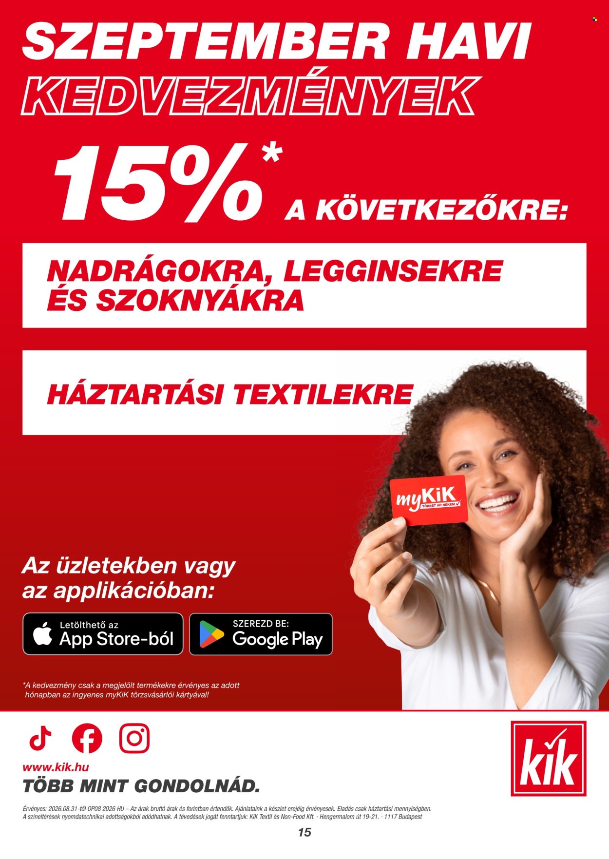 Kik akciós újságok - 2026.08.31 - 2026.09.13. Oldal 15