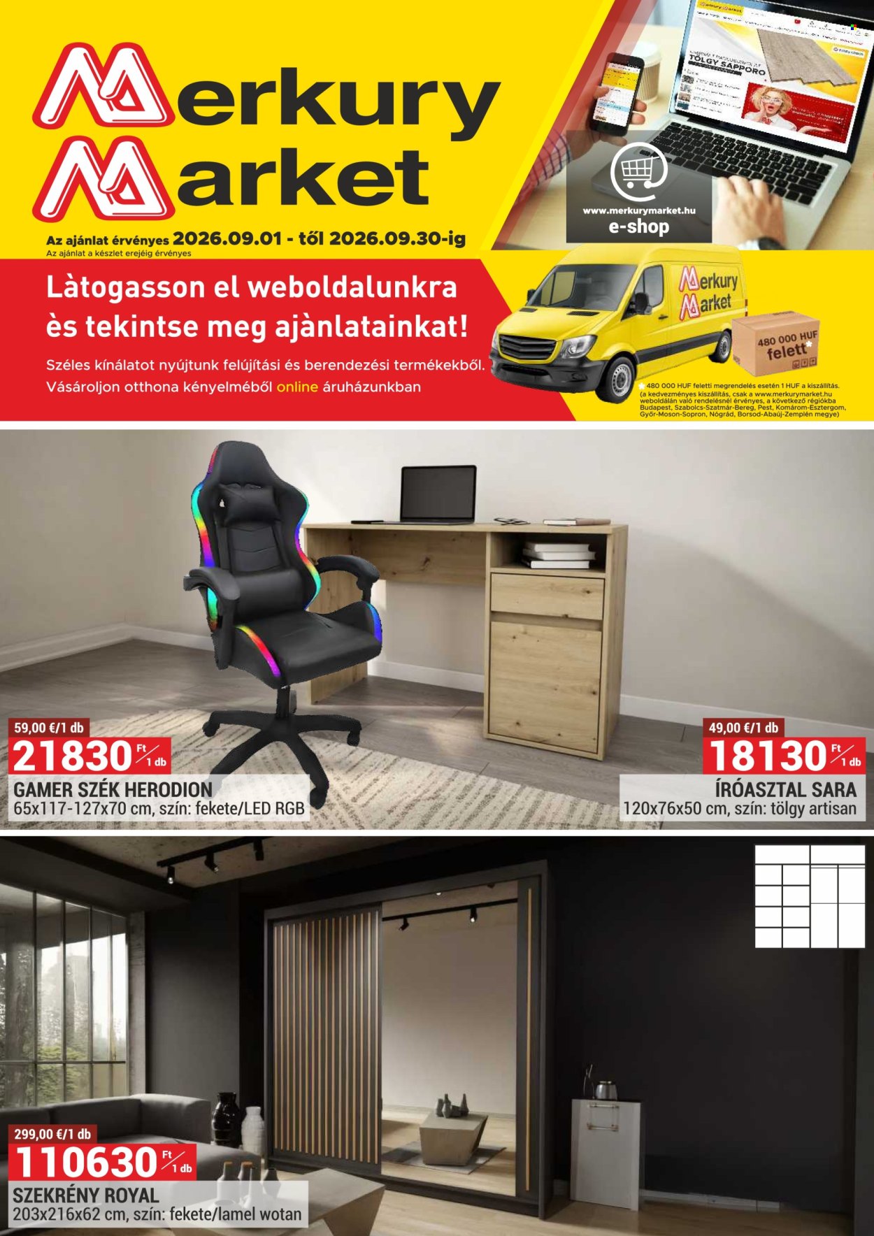 Merkury Market akciós újságok - 2026.09.01 - 2026.09.30. Oldal 1