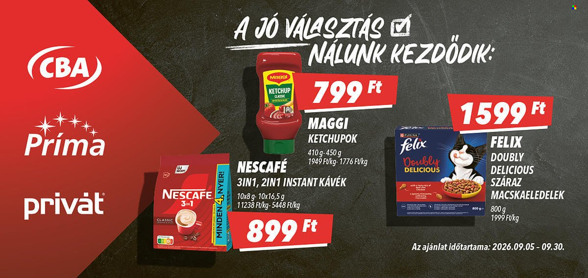 CBA akciós újságok - 2026.09.05 - 2026.09.30. Oldal 1