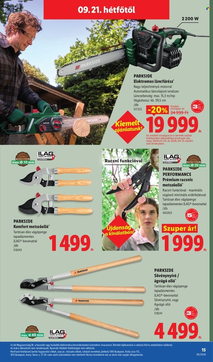 Lidl akciós újságok - 2026.09.17 - 2026.09.23. Oldal 15