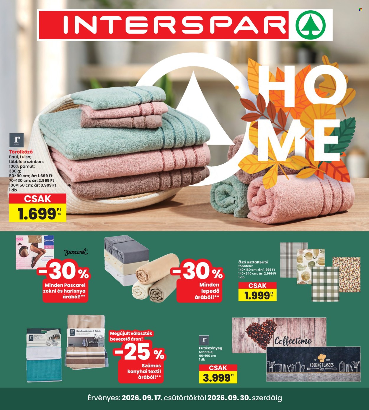 INTERSPAR akciós újságok - 2026.09.17 - 2026.09.30. Oldal 1