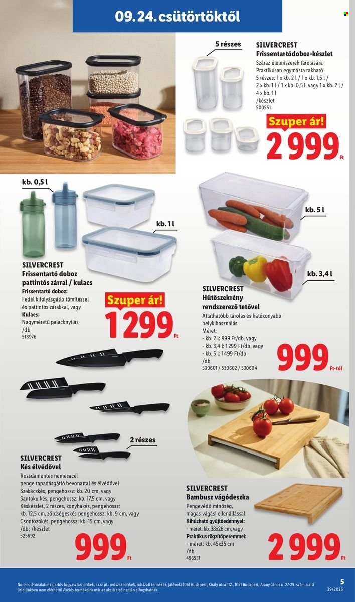 Lidl akciós újságok - 2026.09.24 - 2026.09.30. Oldal 5