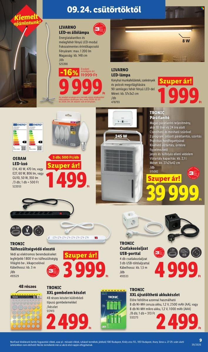 Lidl akciós újságok - 2026.09.24 - 2026.09.30. Oldal 9
