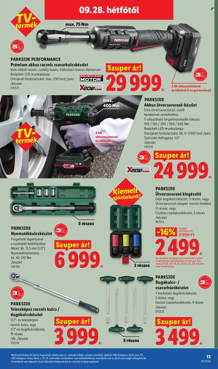 Lidl akciós újságok - 2026.09.24 - 2026.09.30. Oldal 13