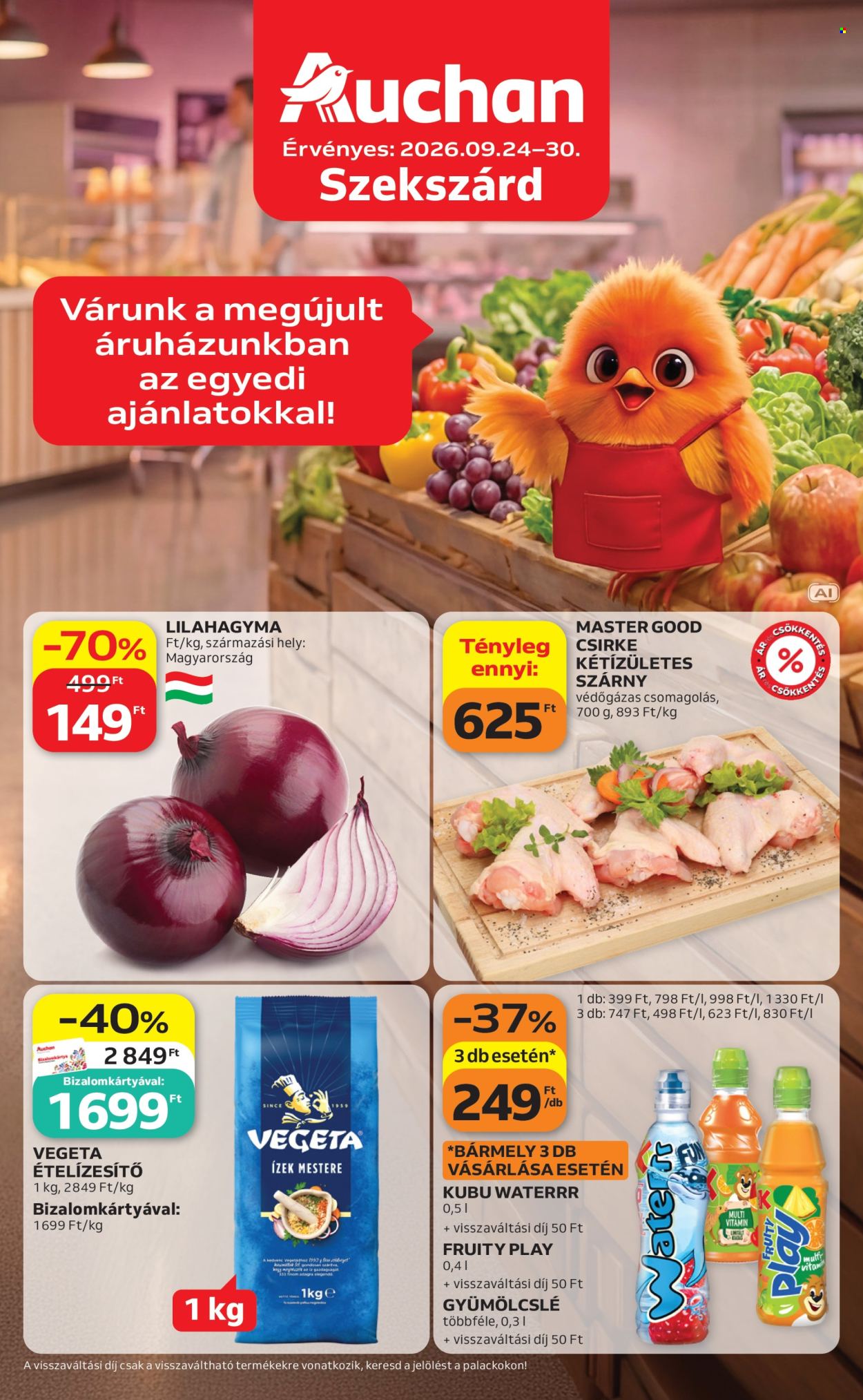 Auchan akciós újságok - 2026.09.24 - 2026.09.30. Oldal 1
