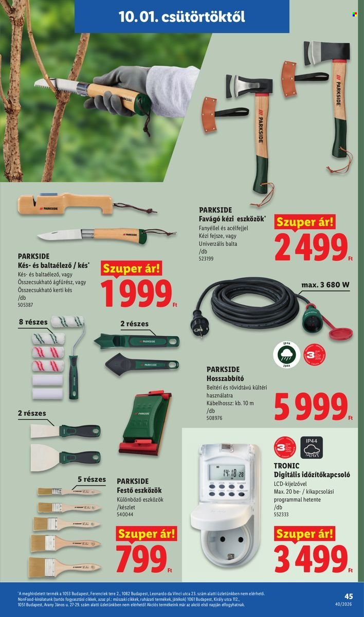 Lidl akciós újságok - 2026.10.01 - 2026.10.07. Oldal 45