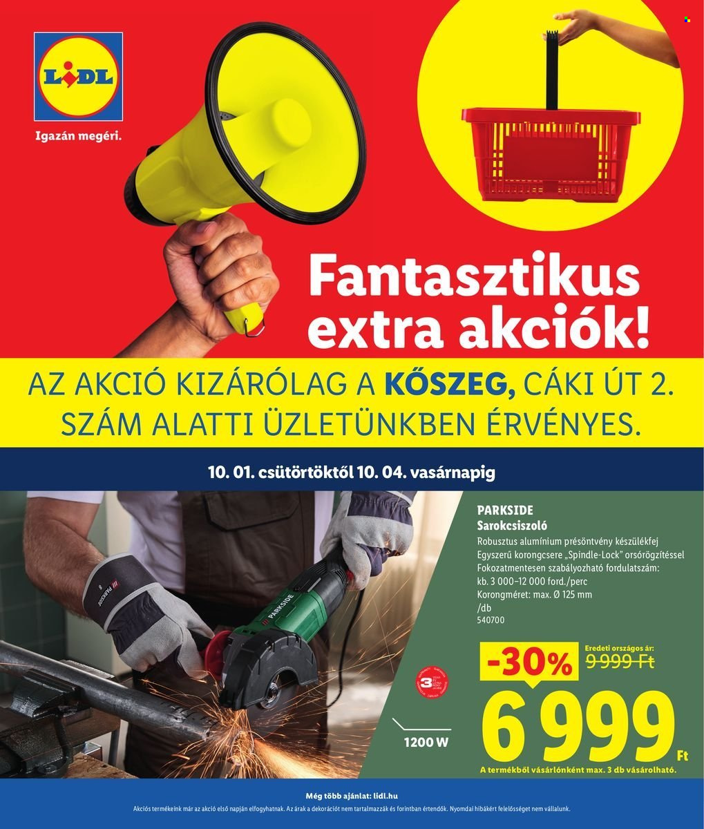 Lidl akciós újságok - 2026.10.01 - 2026.10.04. Oldal 1