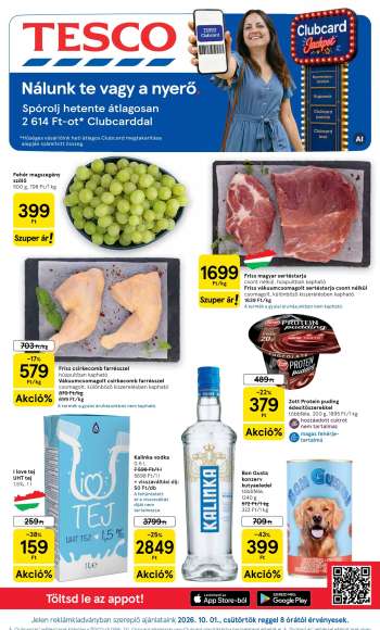Újság TESCO - 2026.10.01 - 2026.10.07.