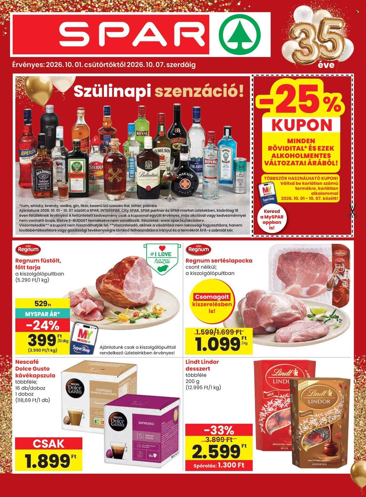 SPAR akciós újságok - 2026.10.01 - 2026.10.07. Oldal 1