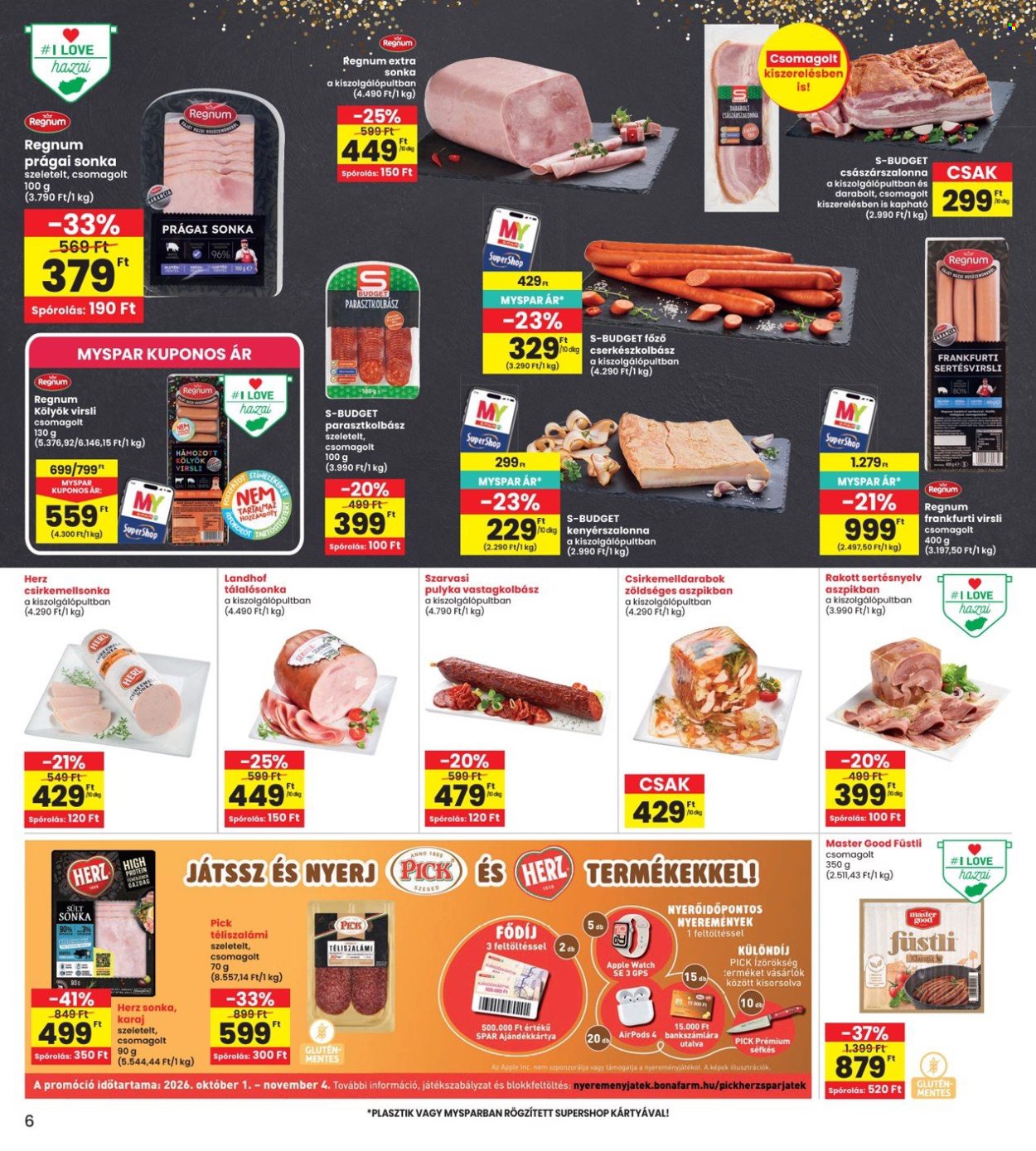INTERSPAR akciós újságok - 2026.10.01 - 2026.10.07. Oldal 6
