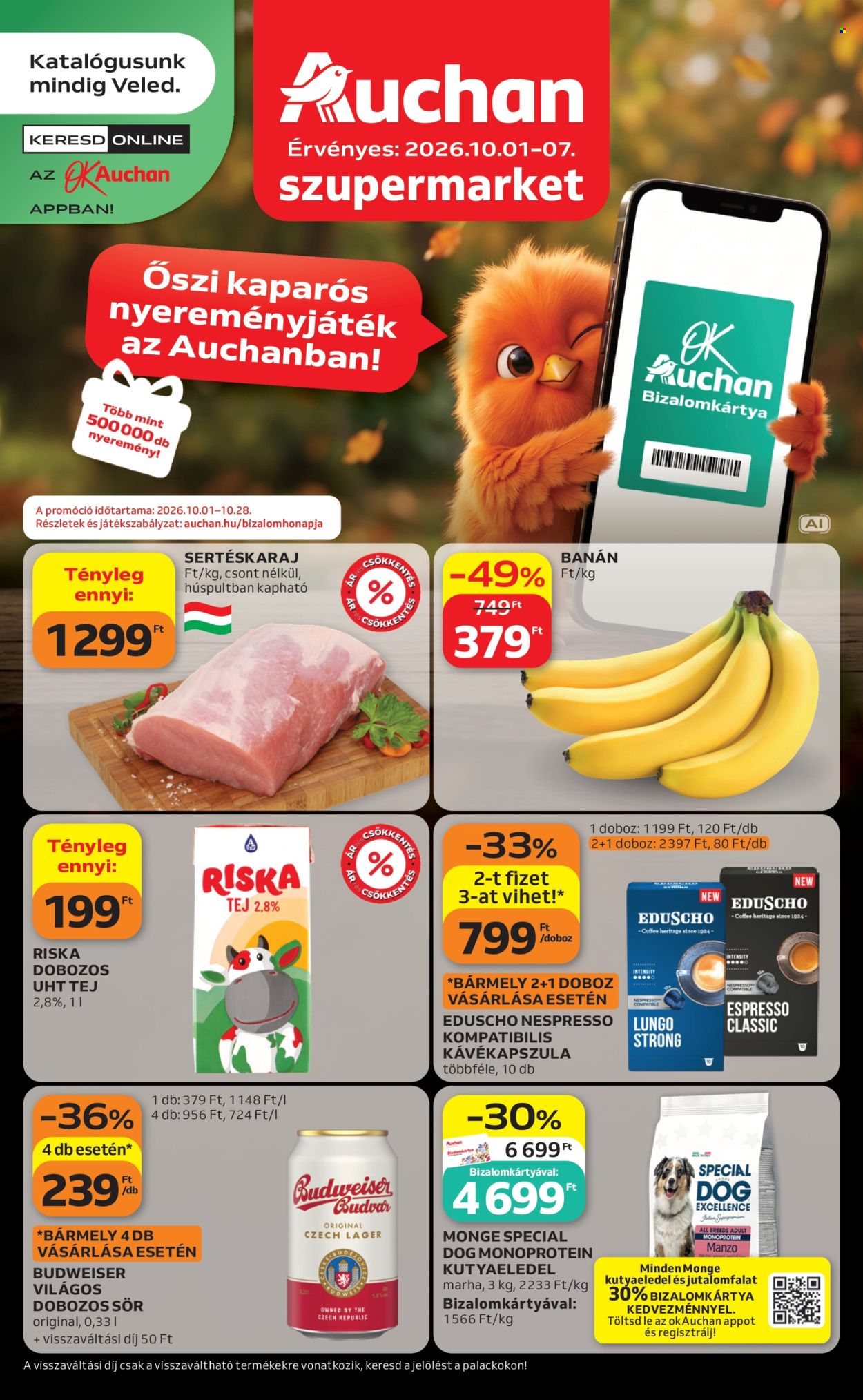 Auchan akciós újságok - 2026.10.01 - 2026.10.07. Oldal 1
