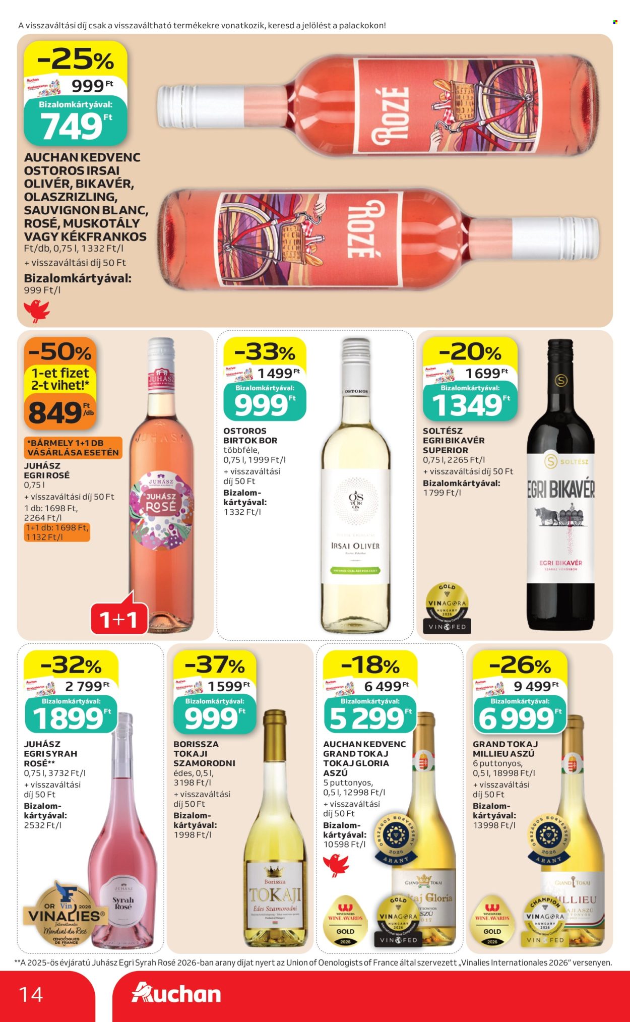 Auchan akciós újságok - 2026.10.01 - 2026.10.07. Oldal 14