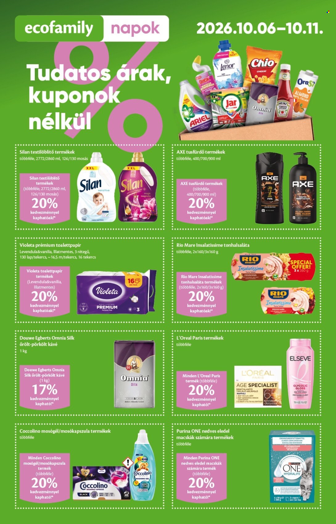 EcoFamily akciós újságok - 2026.10.01 - 2026.10.11. Oldal 1