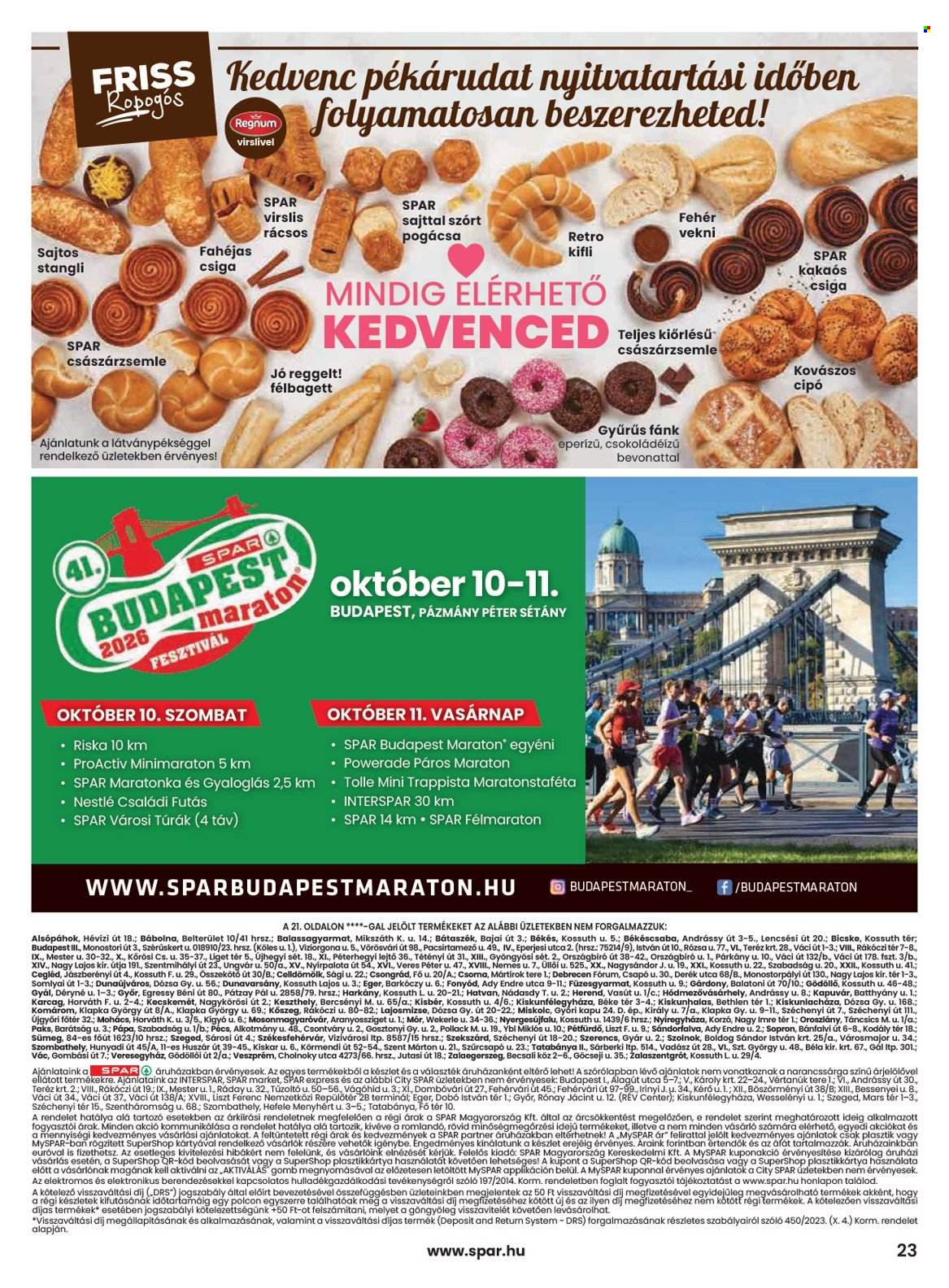 SPAR akciós újságok - 2026.10.08 - 2026.10.14. Oldal 23