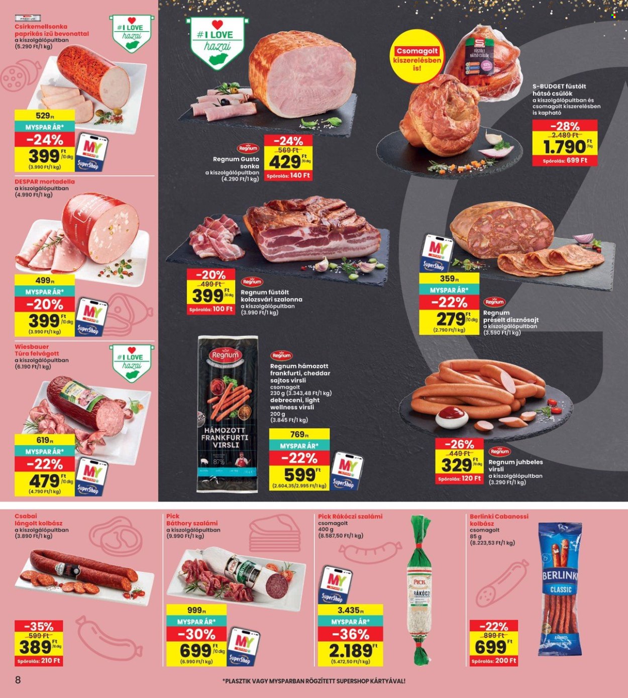 INTERSPAR akciós újságok - 2026.10.08 - 2026.10.14. Oldal 8