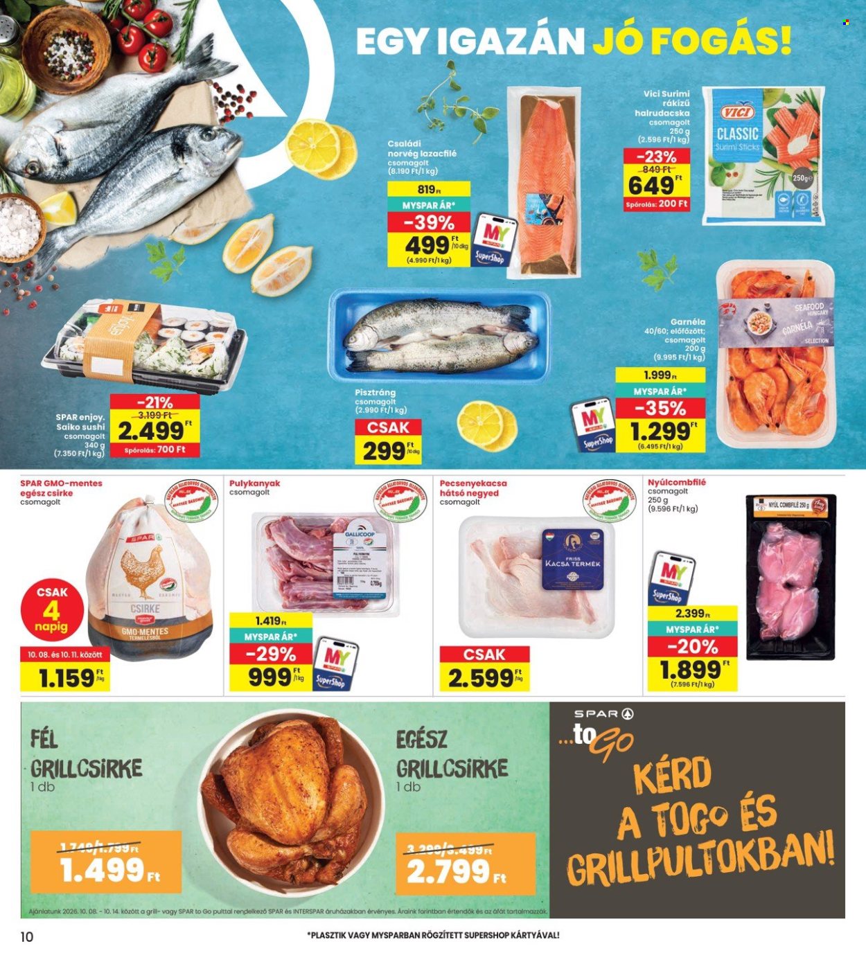 INTERSPAR akciós újságok - 2026.10.08 - 2026.10.14. Oldal 10