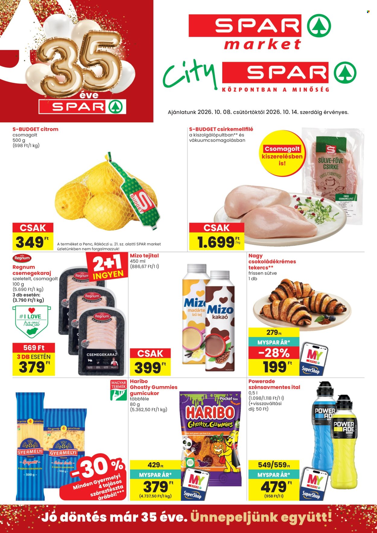 SPAR akciós újságok - 2026.10.08 - 2026.10.14. Oldal 1