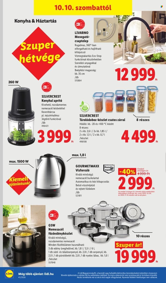 Lidl akciós újságok - 2026.10.08 - 2026.10.14. Oldal 18