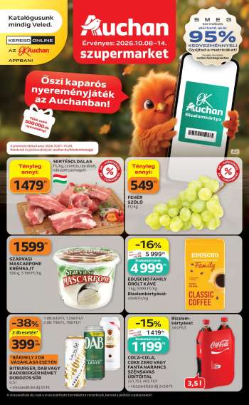 Újság Auchan - 2026.10.08 - 2026.10.14.