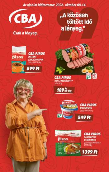 Újság CBA - 2026.10.08 - 2026.10.14.