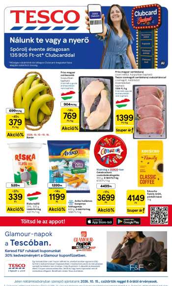Újság TESCO - 2026.10.15 - 2026.10.20.