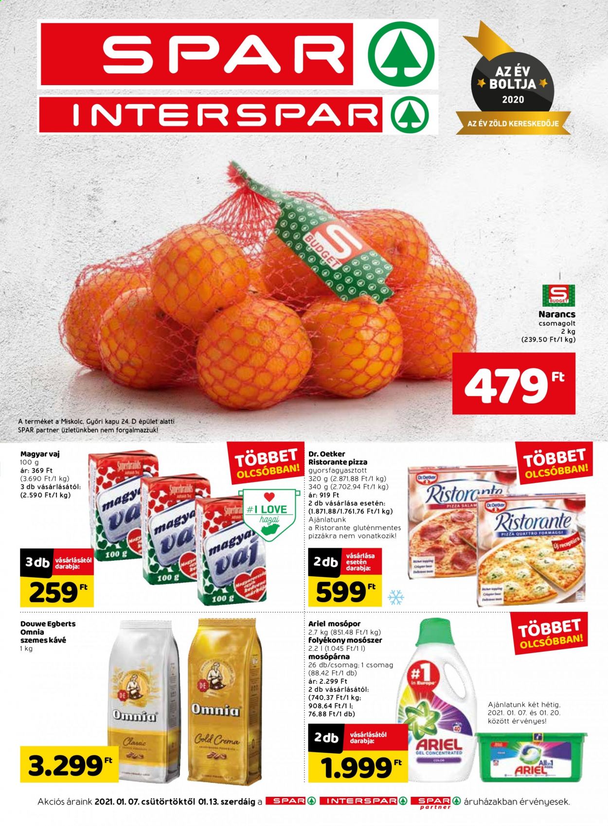SPAR akciós újságok - 2021.01.07 - 2021.01.13. Oldal 1