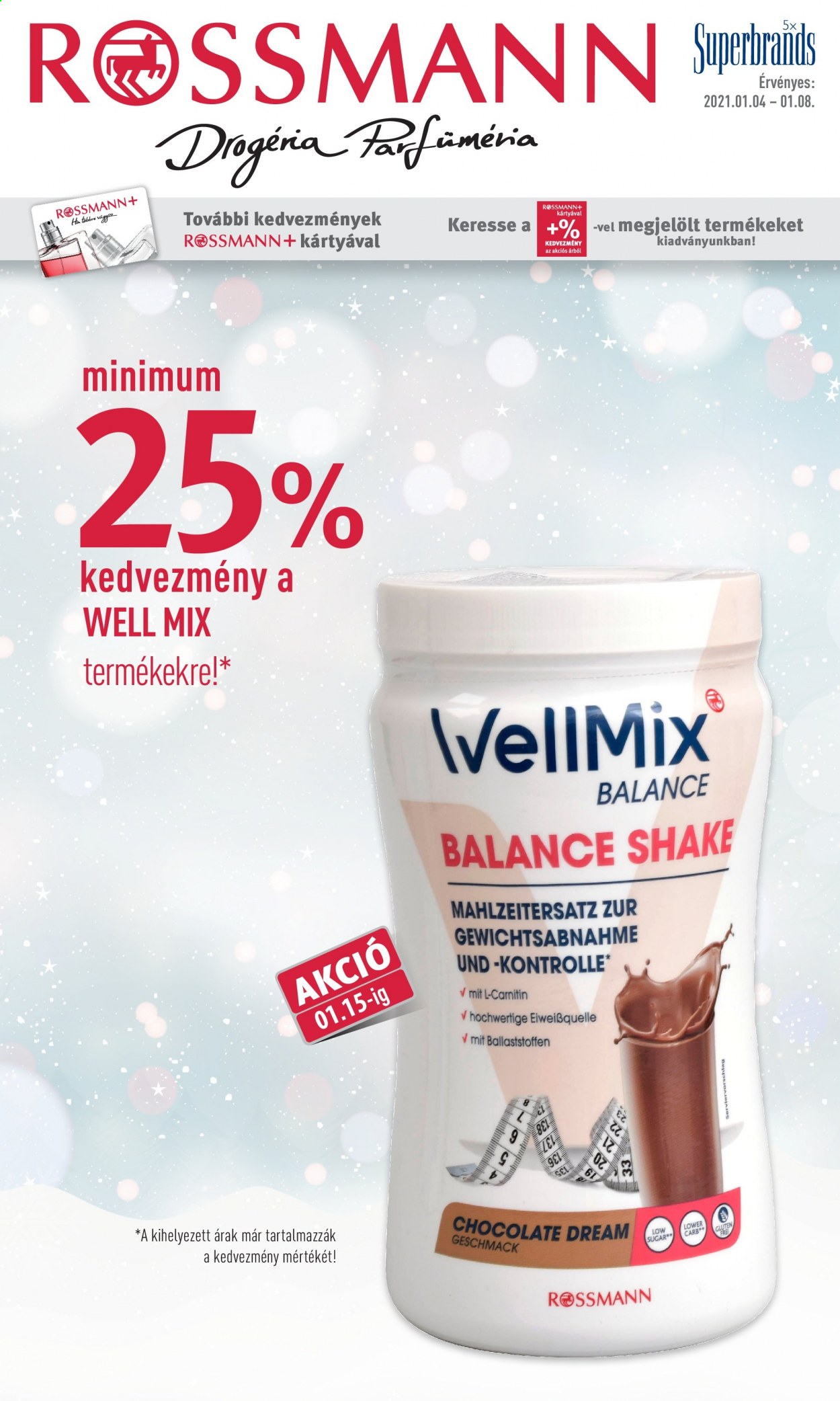 Rossmann akciós újságok - 2021.01.04 - 2021.01.08. Oldal 1
