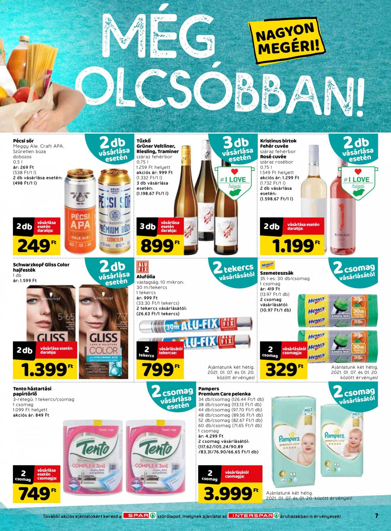 INTERSPAR akciós újságok - 2021.01.07 - 2021.01.13. Oldal 7