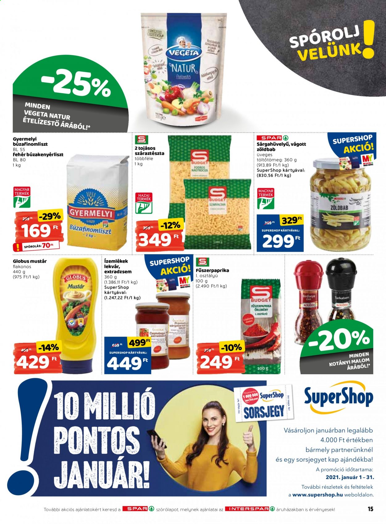 INTERSPAR akciós újságok - 2021.01.07 - 2021.01.13. Oldal 15