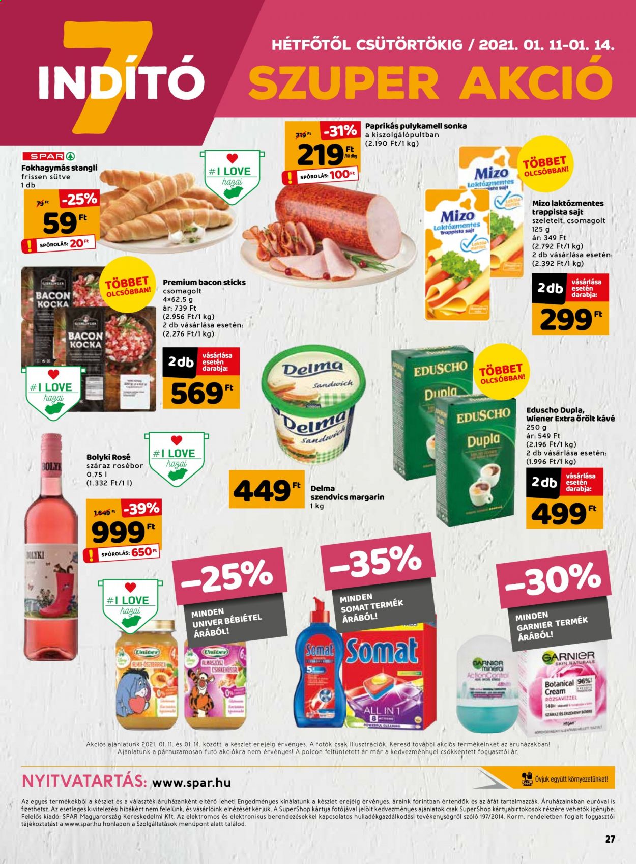 INTERSPAR akciós újságok - 2021.01.07 - 2021.01.13. Oldal 27