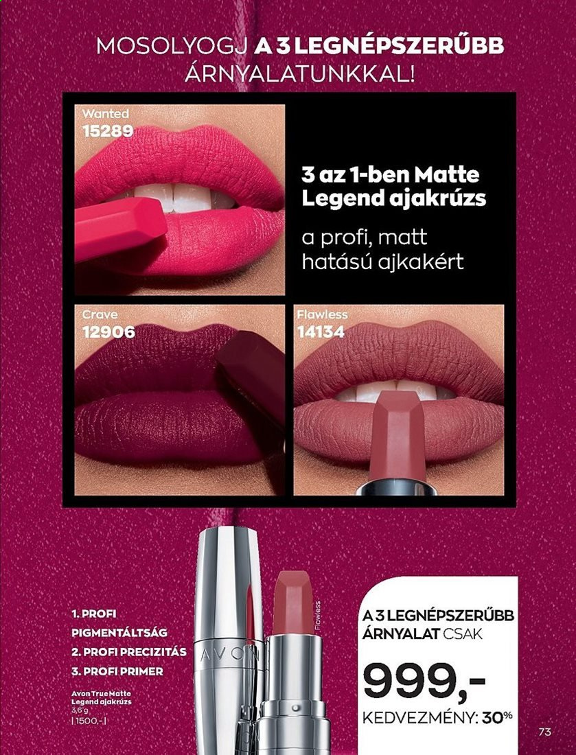 Avon akciós újságok - 2021.01.05 - 2021.02.01. Oldal 73