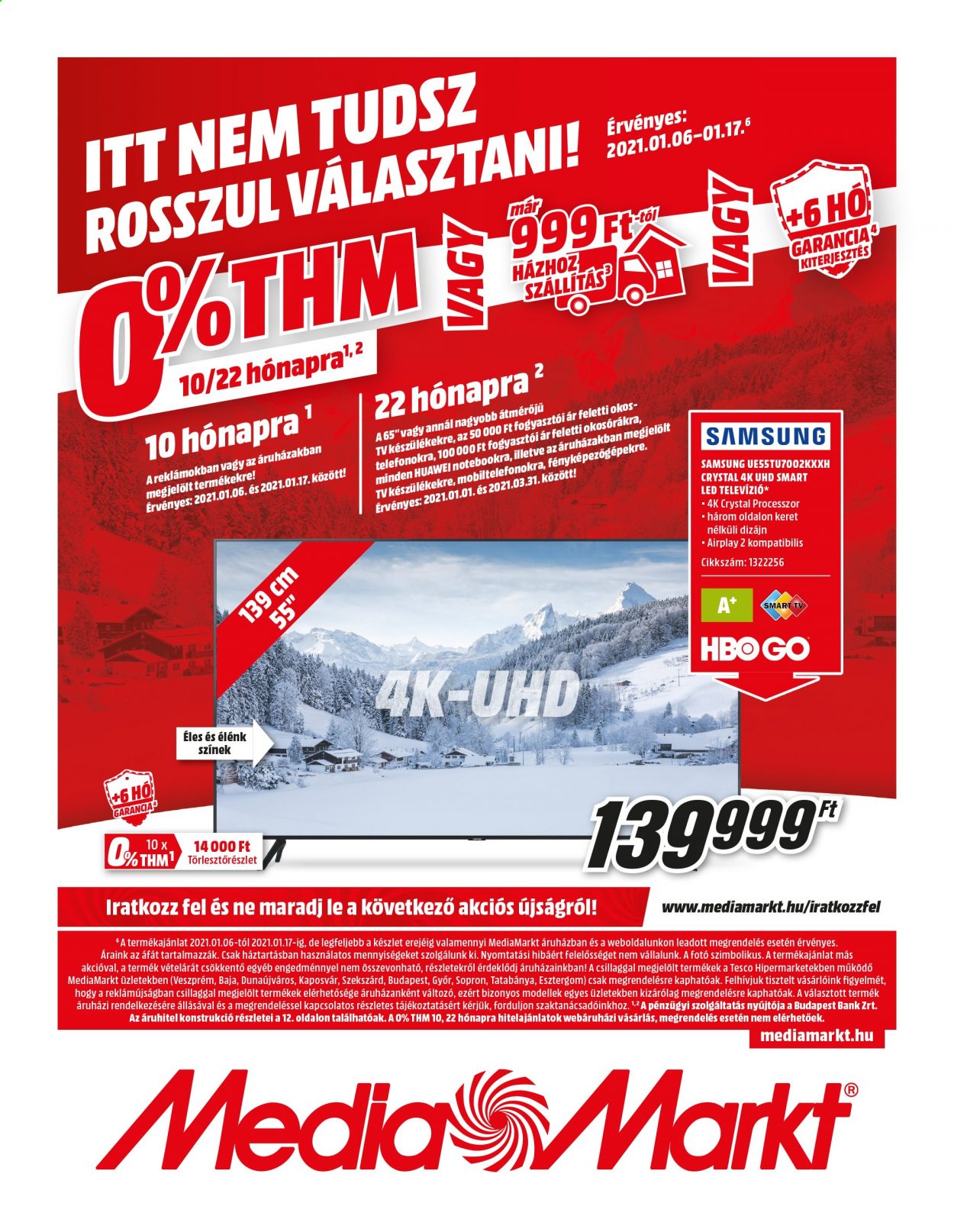 MediaMarkt akciós újságok - 2021.01.06 - 2021.01.17. Oldal 1