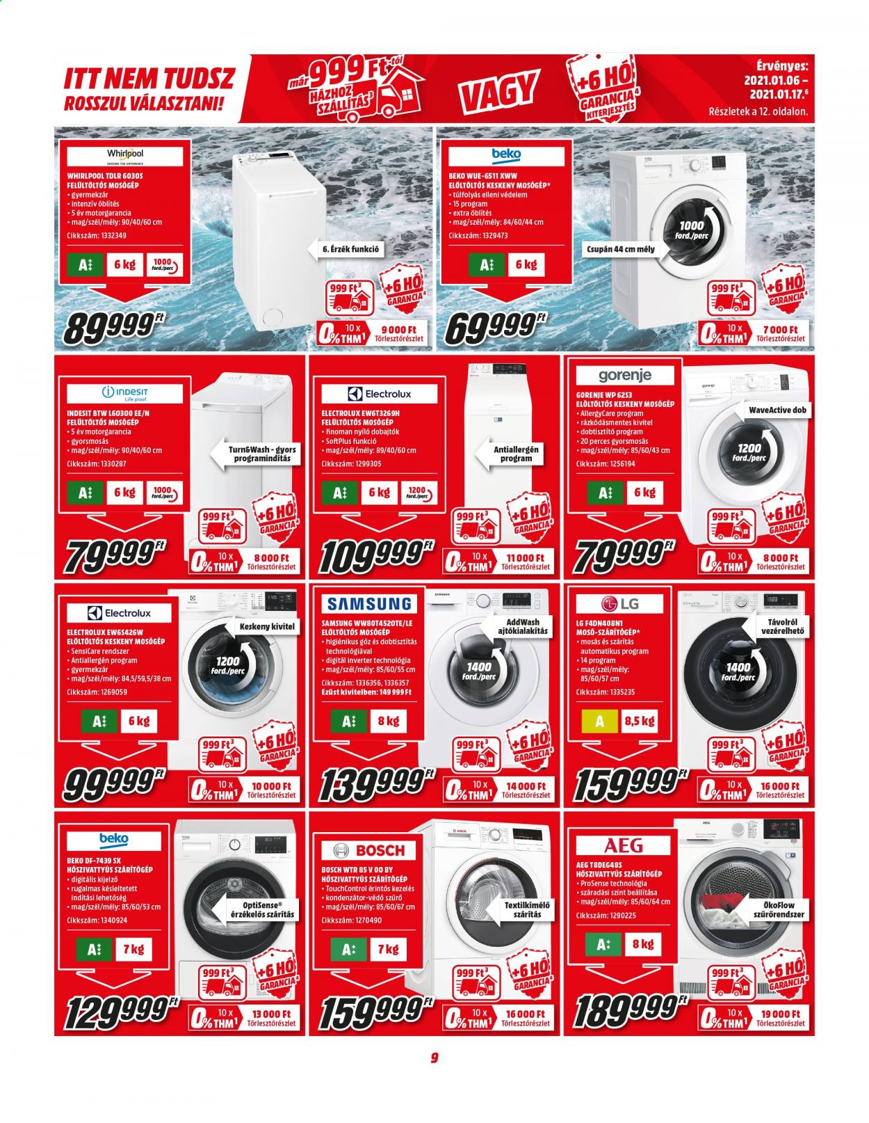 MediaMarkt akciós újságok - 2021.01.06 - 2021.01.17. Oldal 9