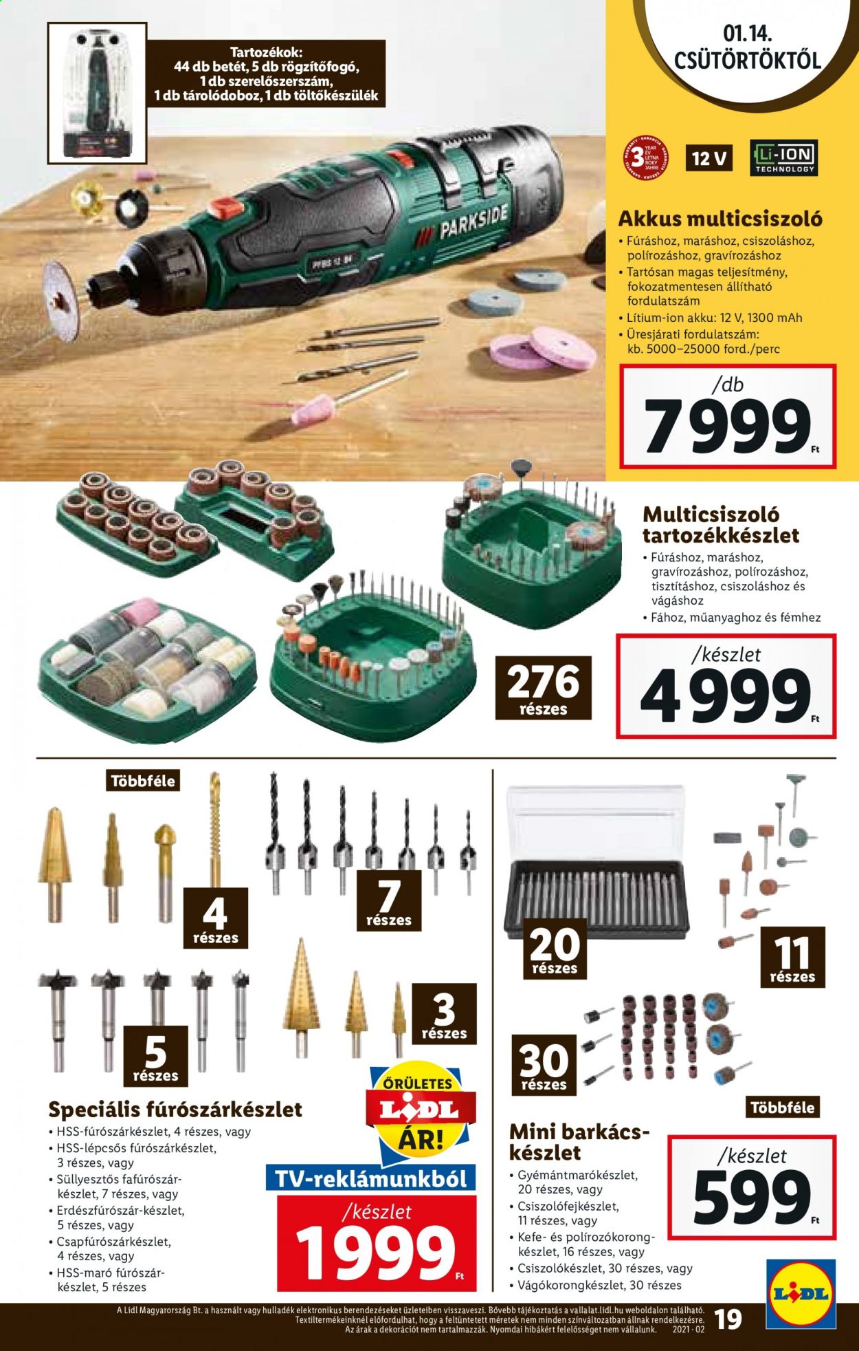Lidl akciós újságok - 2021.01.14 - 2021.01.20. Oldal 19